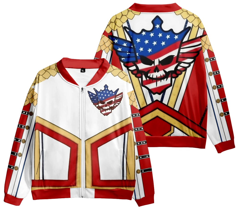 Chaquetas 3D Cody Rhodes, chaqueta fina de béisbol, sudaderas informales de moda, chaqueta con capucha de primavera para hombre/mujer, uniforme de béisbol