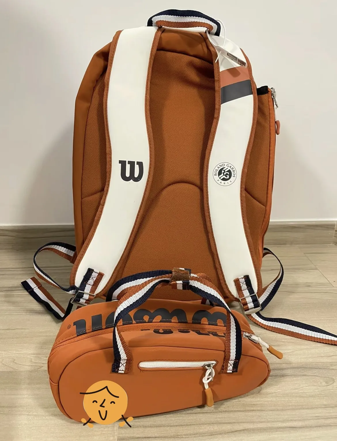 Wilson PU Leather Small Hand Bag Super Tour Tennis Accessories Bag Roland Garros Mini Travel Bag Racquet Sports