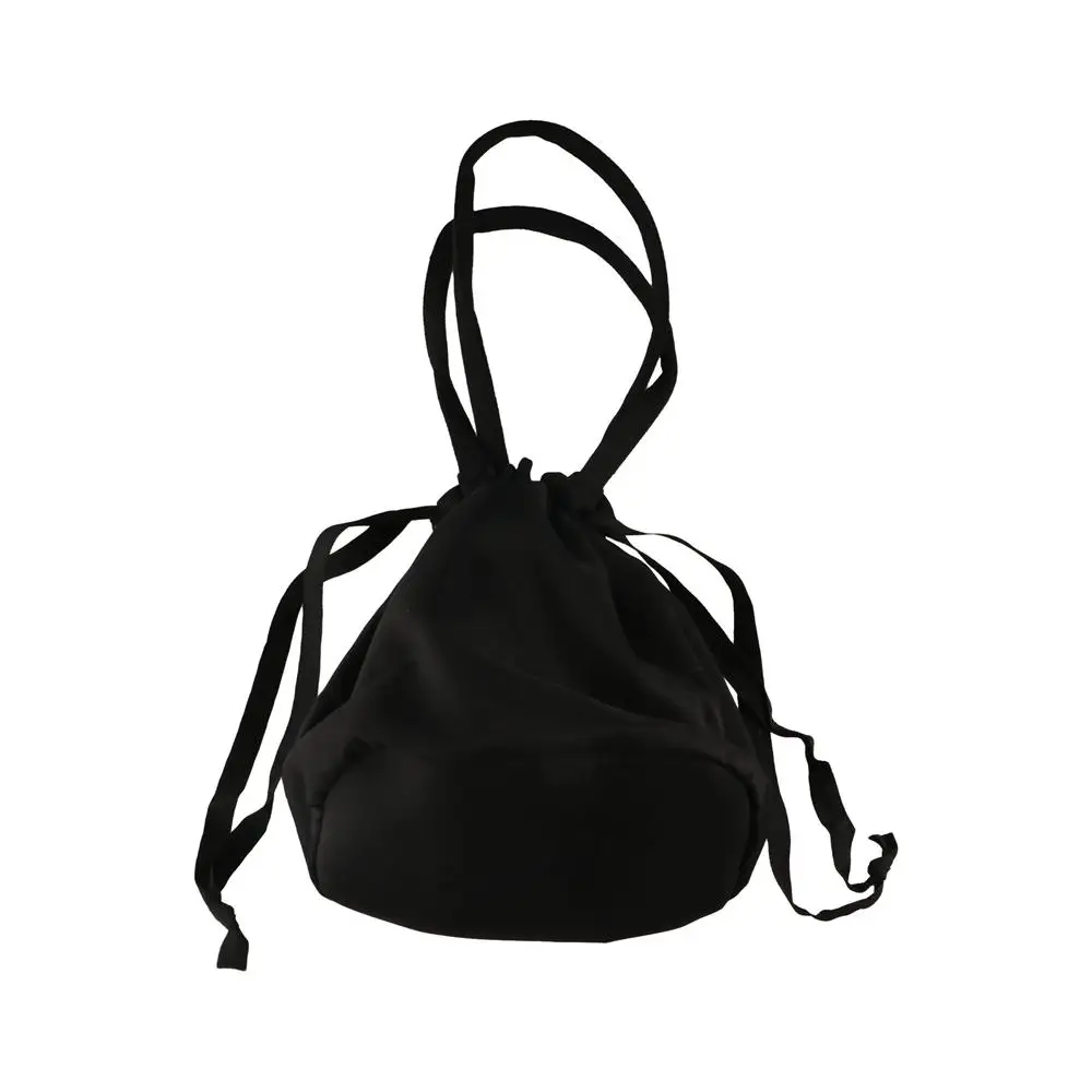 Satin Silk Hanfu Drawstrings Bag Rose Flower Mommy Bag Embroidery Flower Handbag Shopping Bag Storage Phone Bag