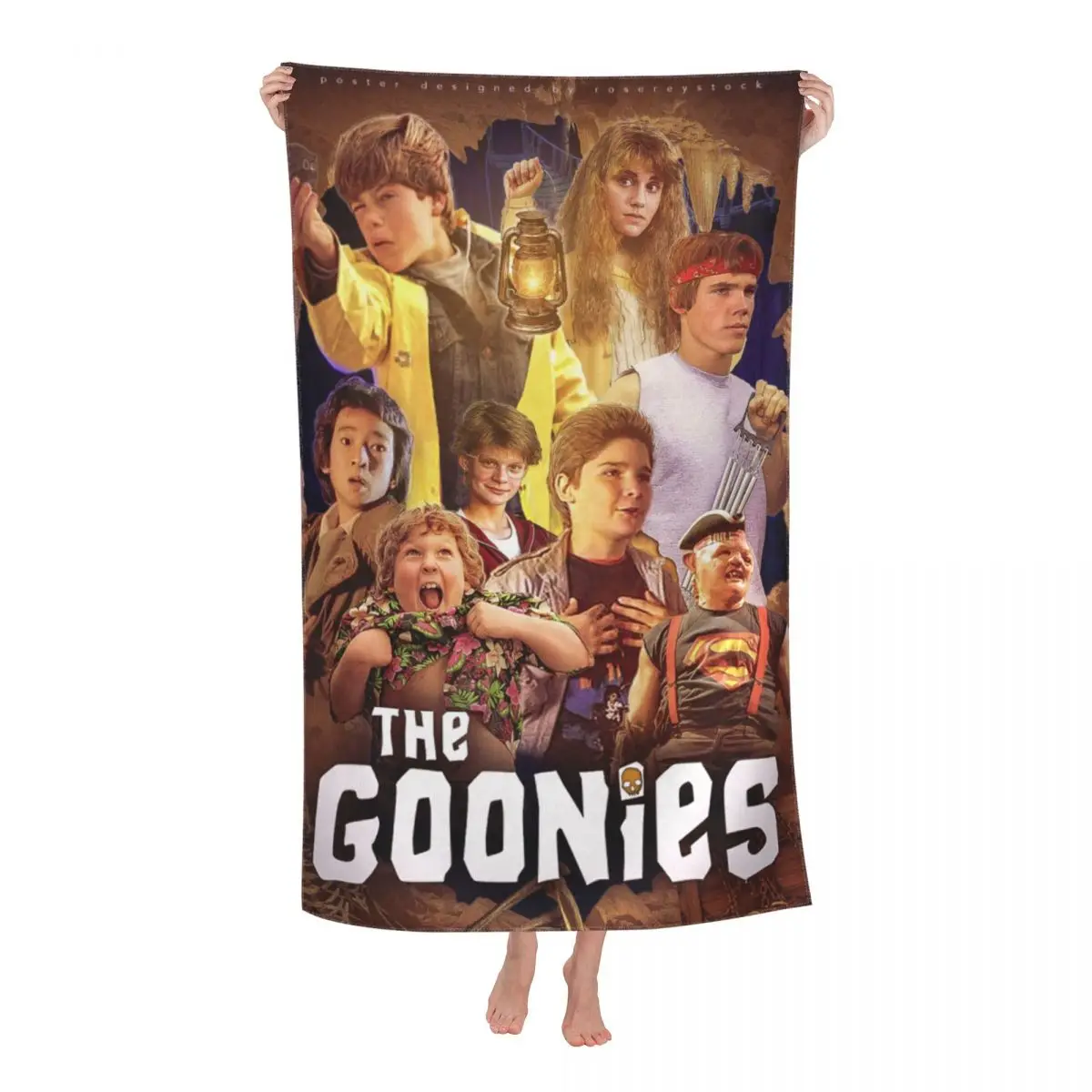 Custom The Goonies Beach Towel Comedy Film Breathable Microfiber Shower Towels