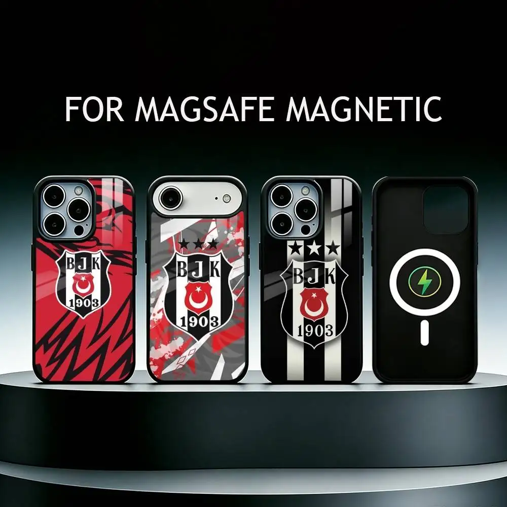 

1pc F-Fashion B-Besiktas BJK Phone Case For iPhone17,16,15,14,13,12,11 Plus,Pro Max Magnetic For Magsafe Wireless Charging