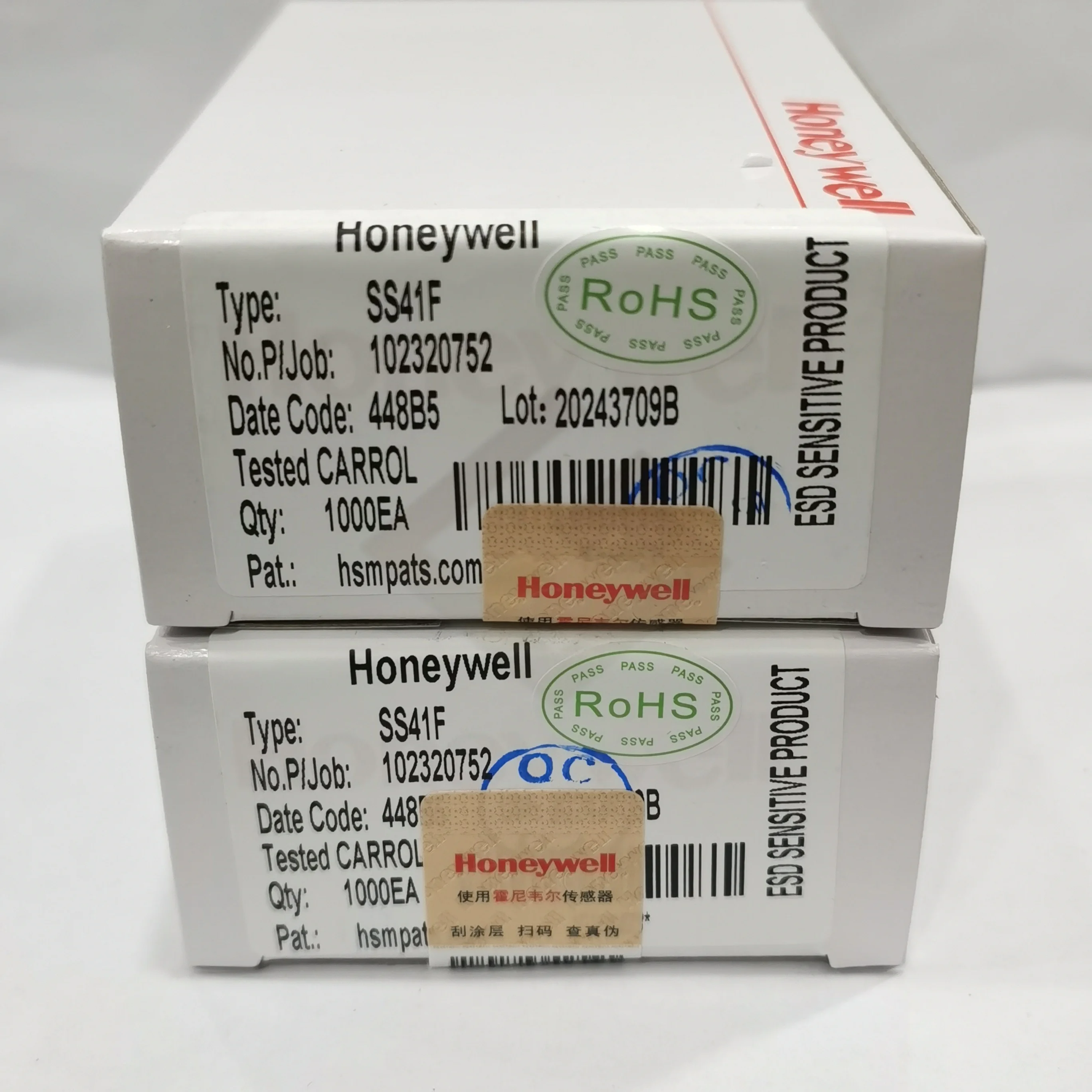 SS41F هانيويل وكيل معتمد للدعم الفني الأصلي لأجهزة استشعار تأثير القاعة