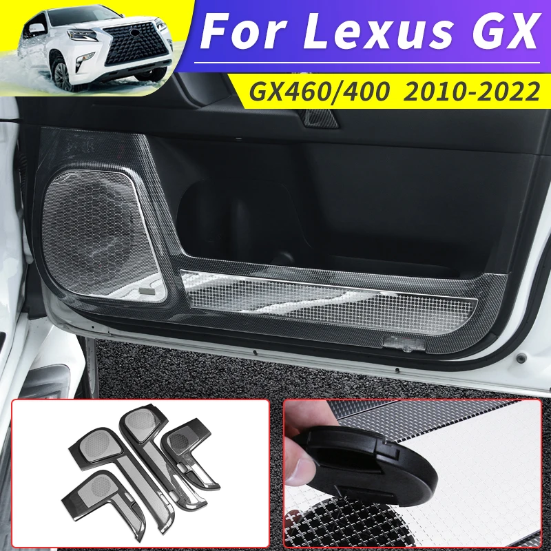 

For 2010-2022 Lexus GX460 GX 460 Car Door Scratch Resistant Speaker Protective Cover Interior Modification Accessories 2021 2020