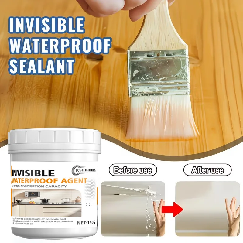 150g Ultra-Transparent Waterproof Sealant – Nano Leak-Proof Coating for RV, Campers & Outdoor Use. Reusable, Damage-Preventing