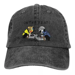 Daft Punk Electronic Music Band Multicolor Hat Peaked Men Women's Cowboy Cap ON THE BEAT Baseball Caps Visor Protect Hat