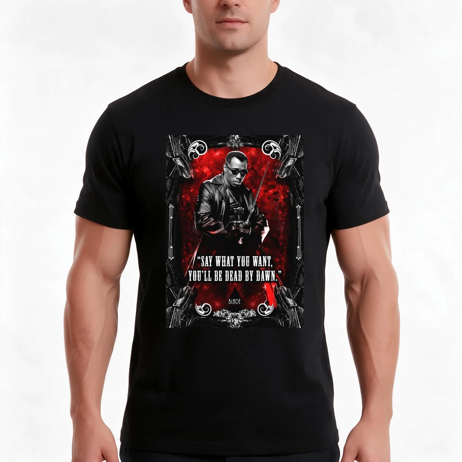 Blade Wesley Snipes quote Premium T-Shirt Summer Casual Cotton Tee Oversized Streetwear Tops Vintage Graphic Print
