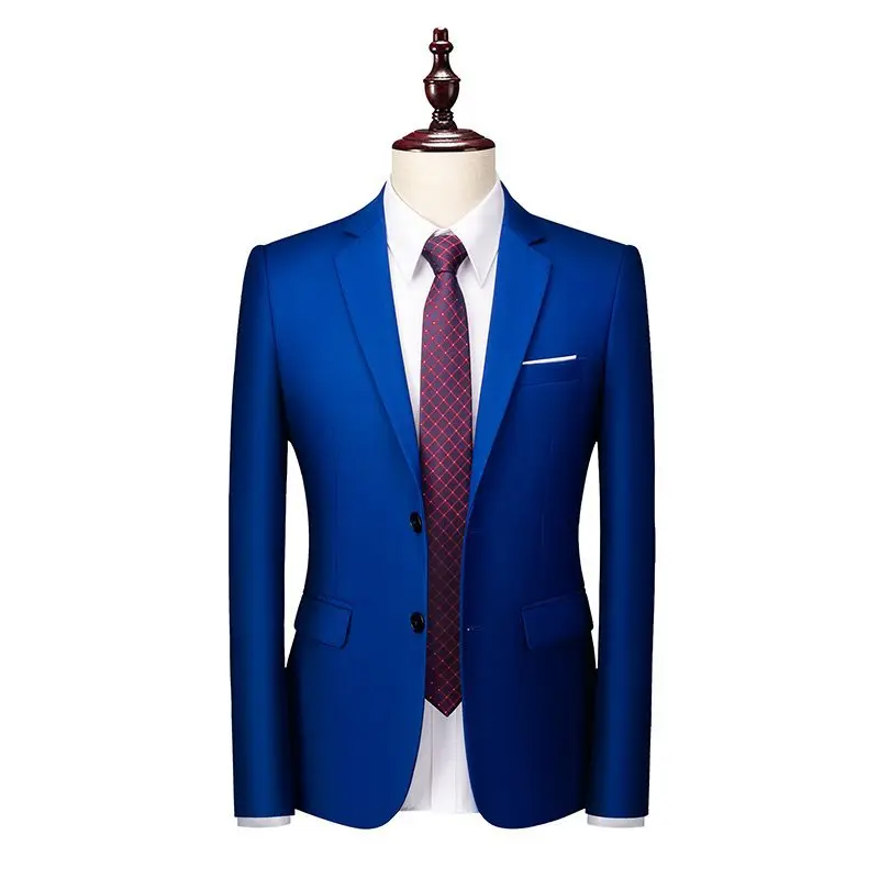 P-93 Business formal colored suit jacket for men slim fit Korean style work two button suit suit best man wedding suit