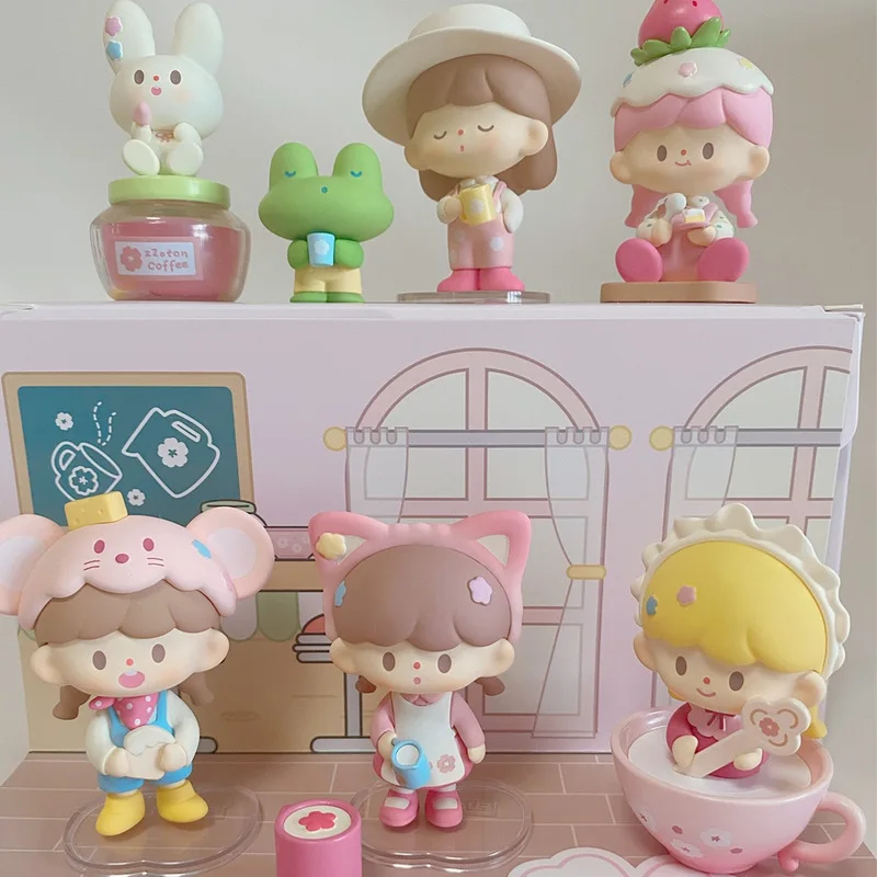 Zzoton Cherry Blossom Cafe Mystery Box Speelgoed Kawaii Caja Misteriosa Mistery Blind Box Action Figure Girl Surpresa Verjaardagscadeau