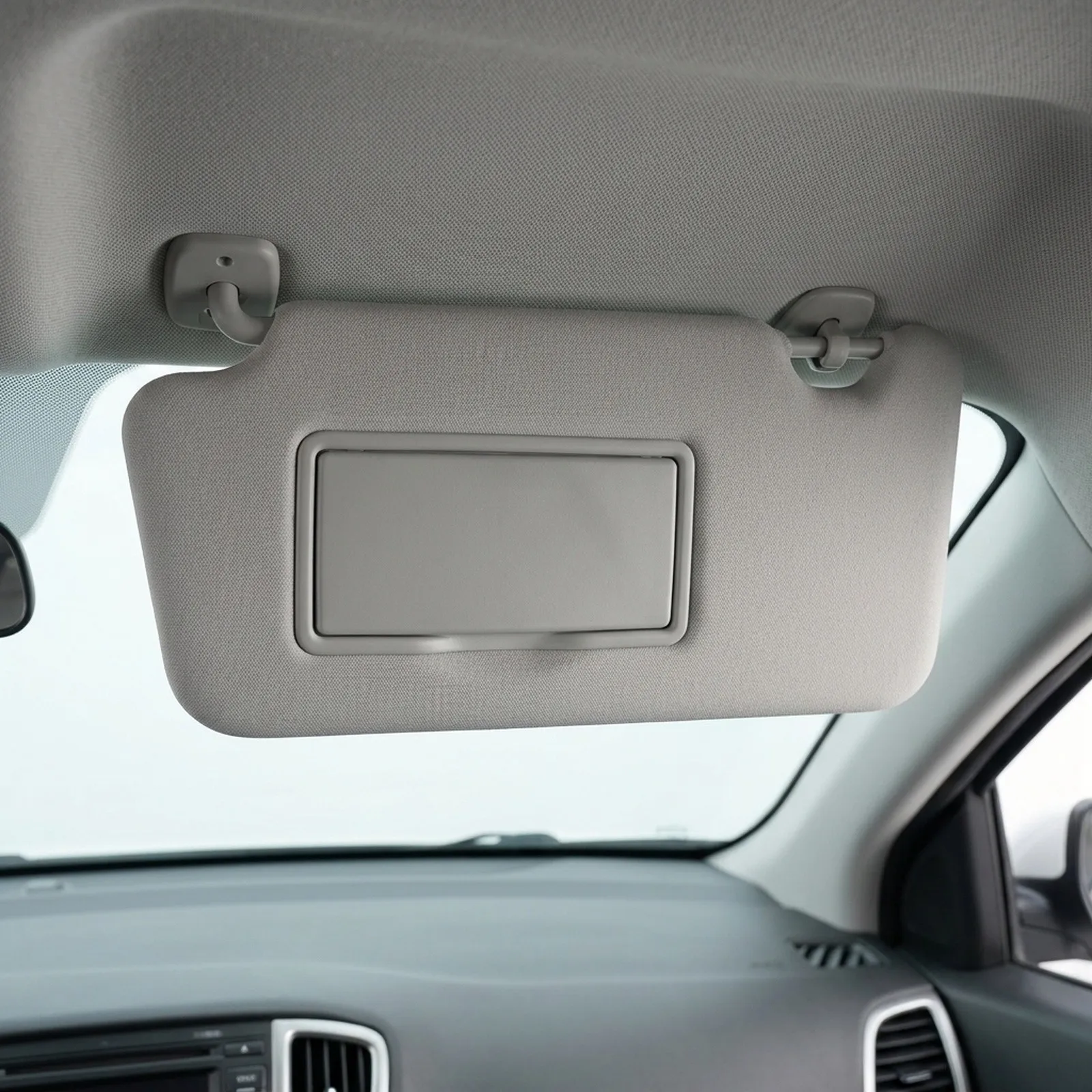 Gray Replacement Sun Visor With Integrated Make Up Viewing For All Versions Of The For Nissan For Versa (15 19)