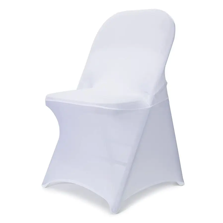 

Spandex Folding Chair Covers 50 PCS Upgraded Universal Stretch Washable Fitted Chair Slipcovers Protector for Wedding, Holidays