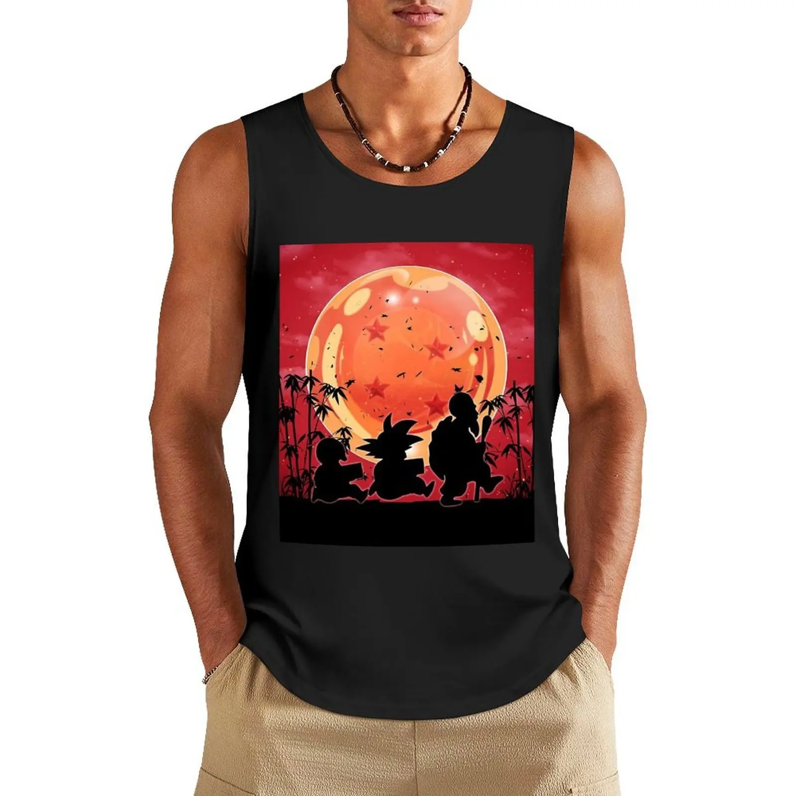 

Night Trip Silhouette Tank Top bodybuilding t shirt summer clothes for men t-shirts man t-shirt gym man