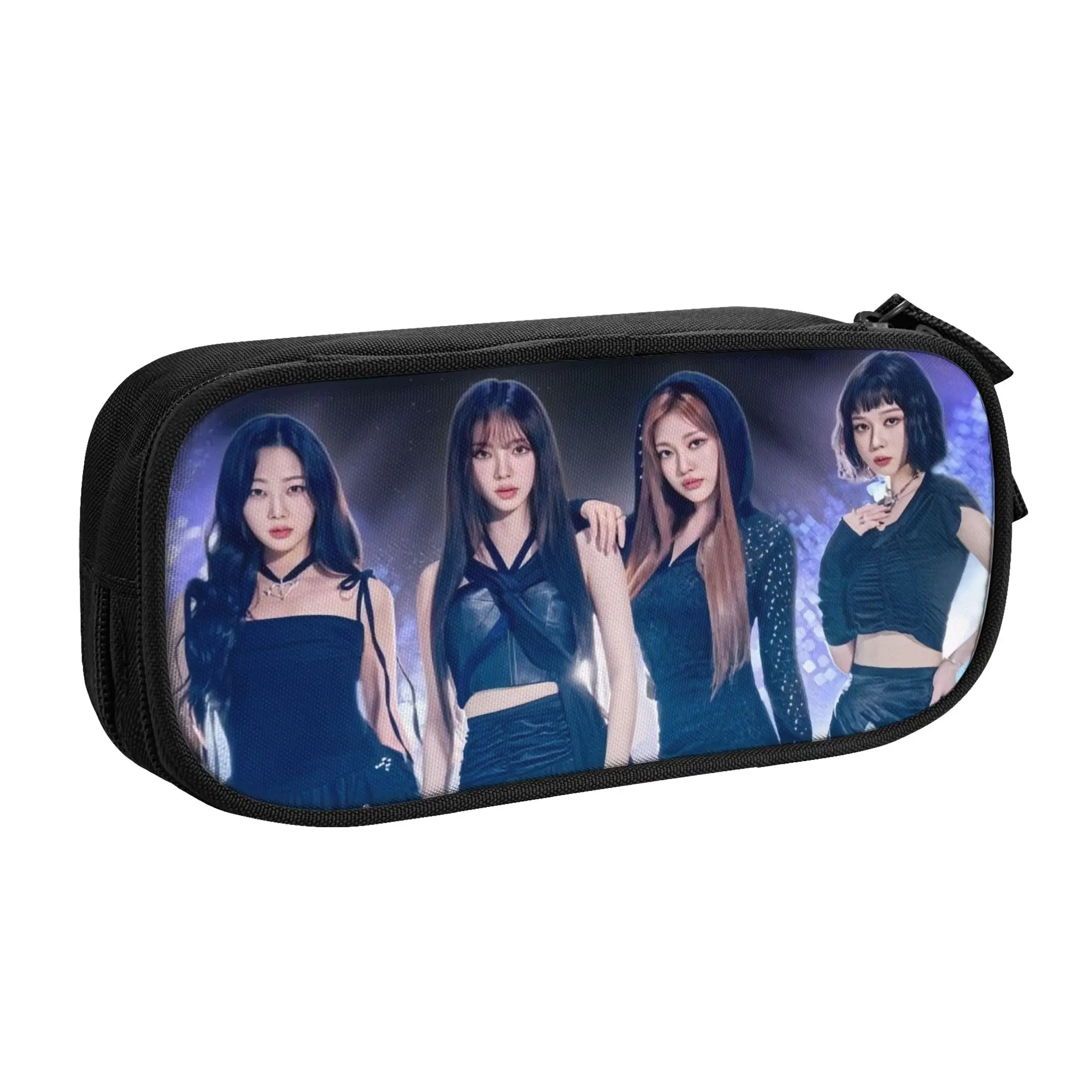 Kpop A-Aesp A-Aas Girls Karina Winter Giselle Ningning Korean Pencil Cases Girl Boy Large Storage Pencil Box Students Stationery