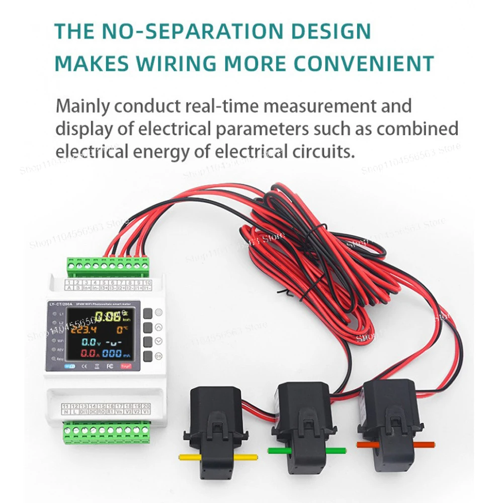For Smart Energy Monitoring & Protection: WiFi-Enabled 3 Phase Energy Meter Protector - 100/200/1000A, Over/Undervoltage & Curre