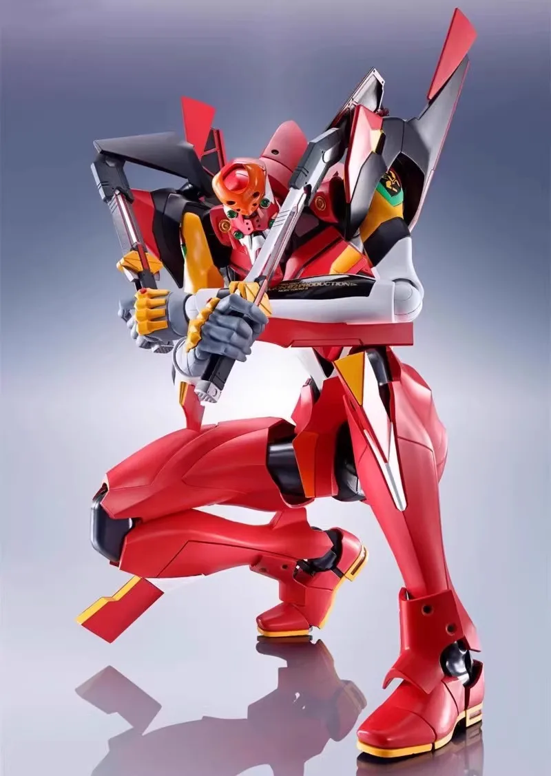 Anime EVA Figure EVANGELION-02 Production Model Assembly Accessories Model Toy Gift Collection 16CM Action Figure Red Body