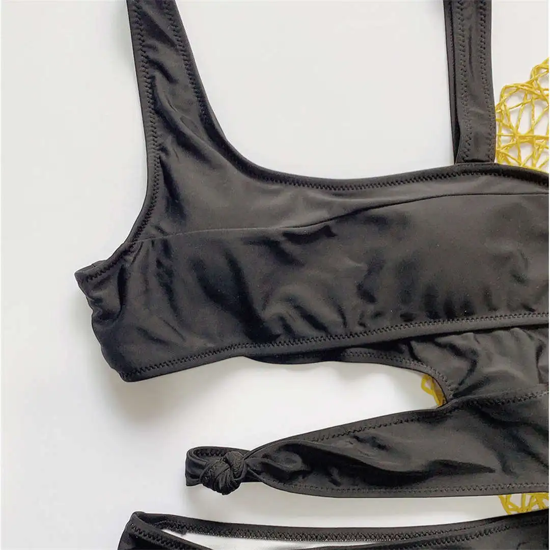 8 Farben Neuer Sexy Unregelmäßiger Batik-Badeanzug für Damen, Einteiliger Badeanzug, Hochgeschnittener Badeanzug für Damen, V1683 – Detail 28