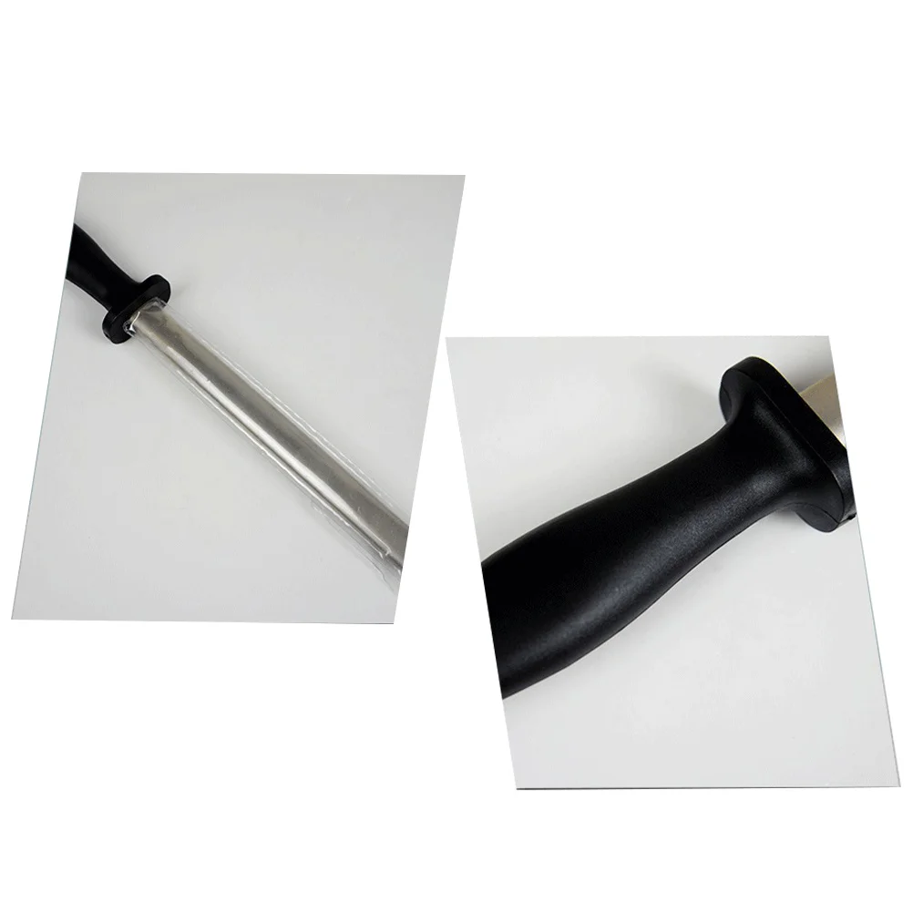 

12 Inches Premium Adamas Sharpening Bar Strong Kitchen Hunting Honing Tool Rubber Handle Longlastingsharpening Rod
