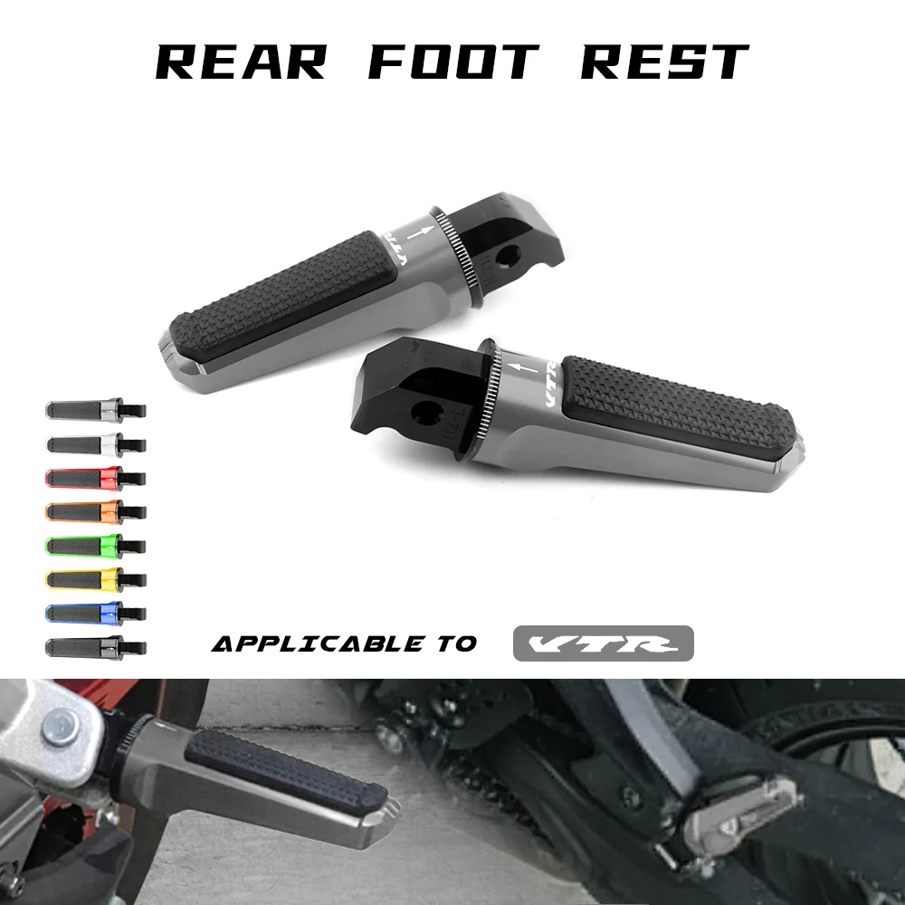 Motorcycle CNC Rear Foot Pegs Footrest Passenger Footpegs for HONDA CB-1 CB400 BROS400 BROS600 VTR1000 CB 400 BROS 600 VTR 1000