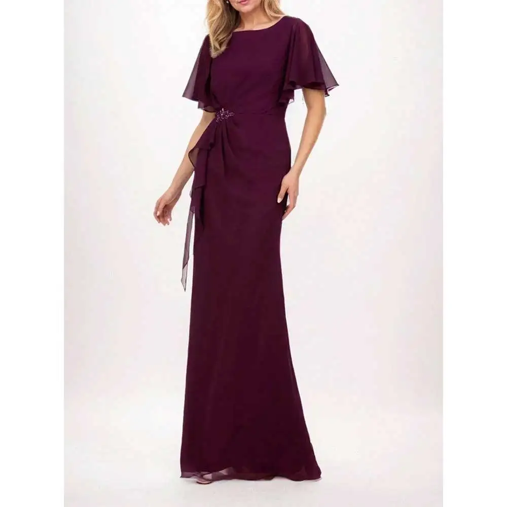 feminino-elegante-manga-curta-barco-pescoco-plissado-sereia-vestido-de-noite-vestido-de-festa-de-baile-vestido-de-dama-de-honra-vestidos-formais-فساتmavera