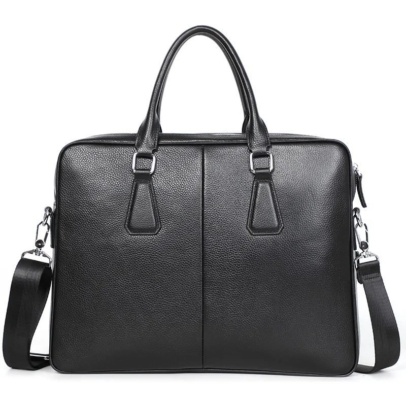 Big Genuine Leather Handbags for Men Travel Bags Causual Crossbody Bag Men Bag Business Black Briefcase for Men Laptop Bags