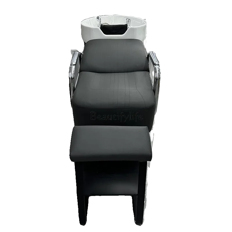 

02Hair salon shampoo bed hair salon special Thai flat massage punch bed