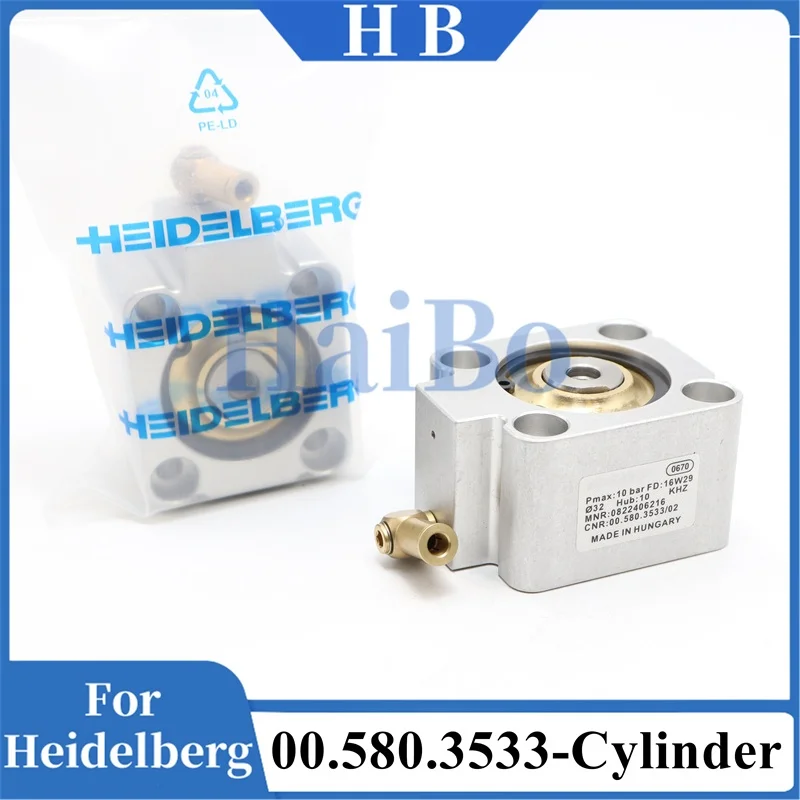 HaiBo Best Quality 00.580.3533 Pneumatic Cylinder 0822406216 for SM102 CD102 XL105 XL75 Printing Machinery Parts