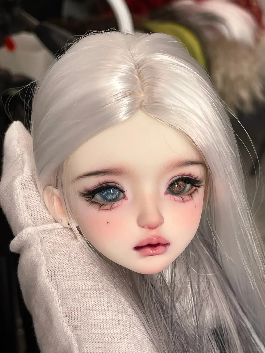 2026 novo 1/4 aikou sd bjd boneca menina cabeça linda menina conjunto resina de alta qualidade apenas uma cabeça