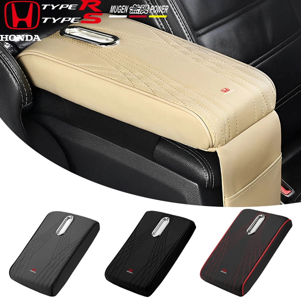 

Car Armrest Center Console Protective Cushion Storage Cover For Honda CIVIC Type R Type S Mugen FORZA Insight Accord Hornet City