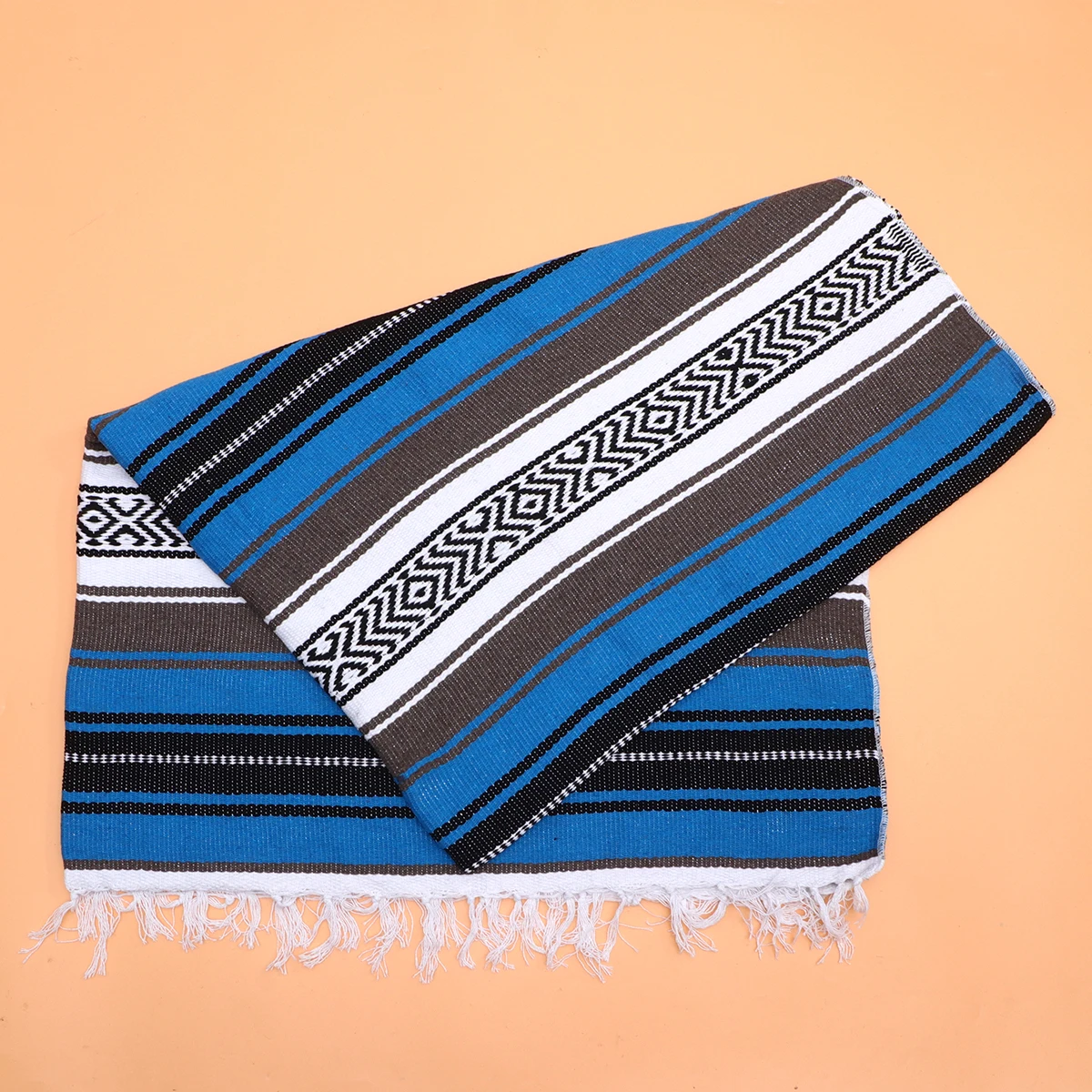 

Jacquard Shawl Thick Soft Mexican Blanket Yoga Mat Blended Cape Sofa Throw Bed Pillows Polyester Cotton Vibrant Colors