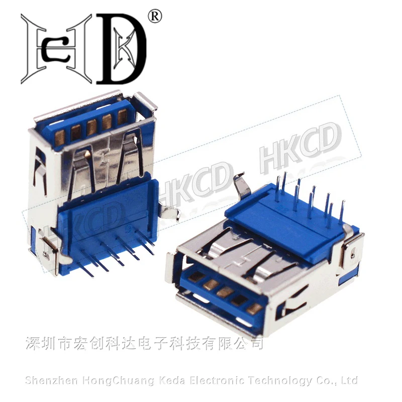 2pcs Type A Female USB 3.0 Connector Plug High-speed Data Transmission For Electric Toys, Small Fans, Headphone Charging Port