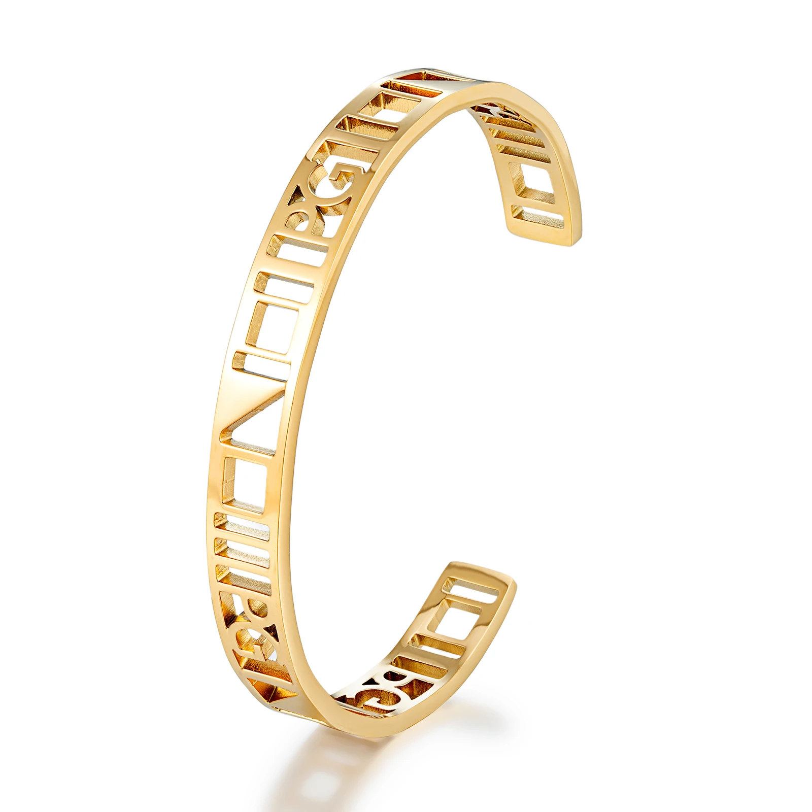 

PG Titanium Steel Stainless Steel Inlaid Zircon Gold Plated Bracelet Classic and Simple Style Women's Daily Wear Birthday gifts