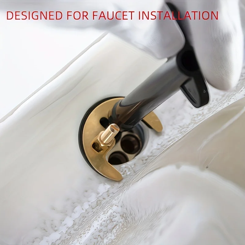 4Pcs Hollow Quick-Connect Faucet Repair Wrench Set, Multi-Tool for Undermount Mixer, Sink, Bathtub, Shower Valve Disassembly Kit