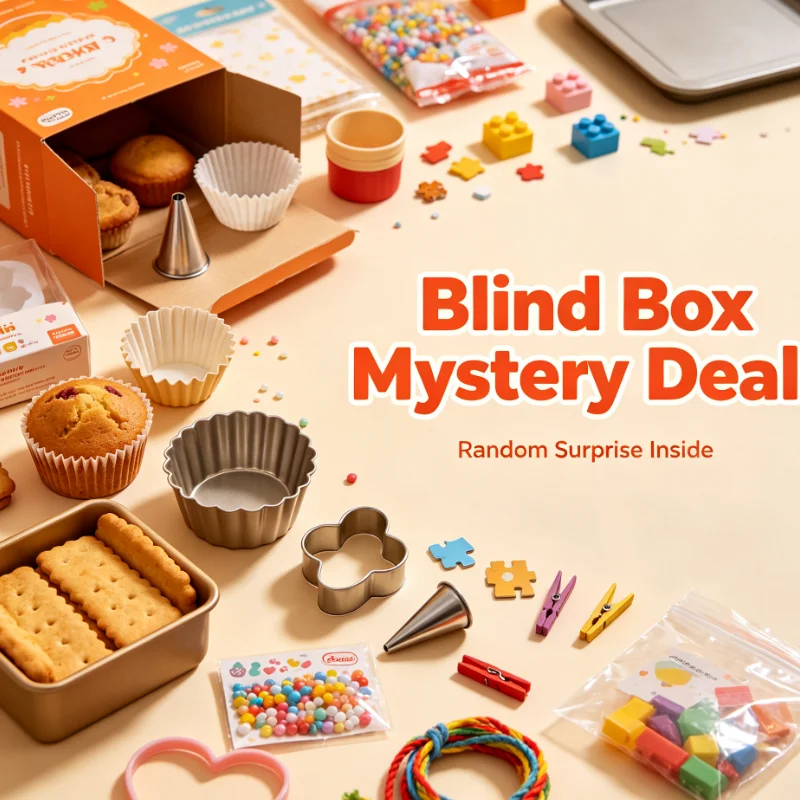 Household Bakeware Mystery Blind Box, Random Novelty Baking Molds Party Kitchen Supplies