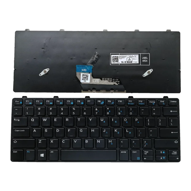 

Laptop US Keyboard for Dell Latitude 3180 3189 3190 3380 No Backlight with Frame 343NN 0343NN 0WH9TP