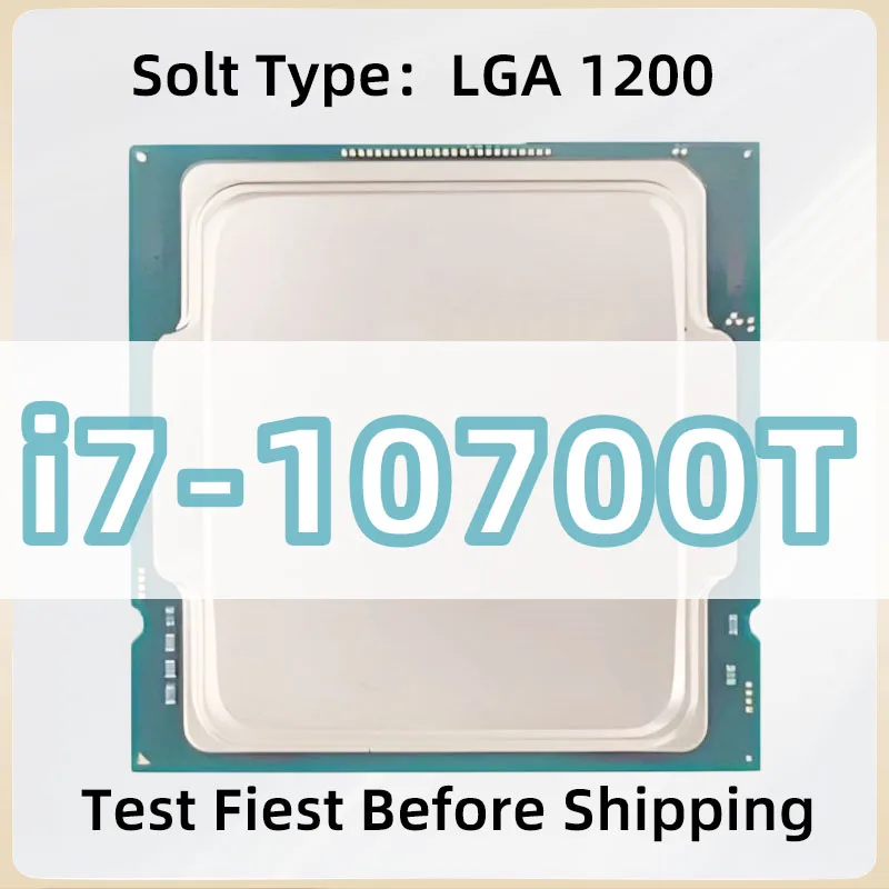 i7-10700T CPU Socket LGA1200 8-Cores 16-Threads 2.0GHz 16MB 35W 10thGeneration Processor for Z490 motherboard I7 10700T