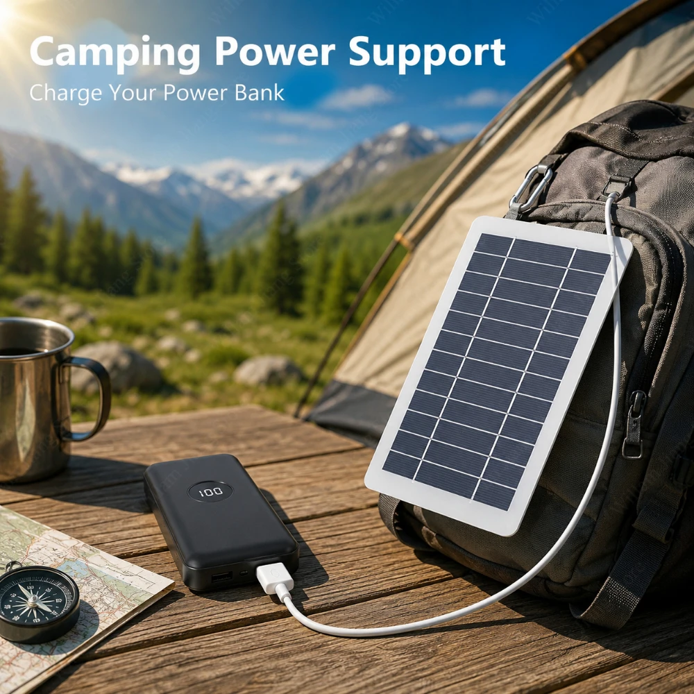 Outdoor Usb Power Bank - Outdoor USB Solar-Ladegerät Tragbares Solarpanel für