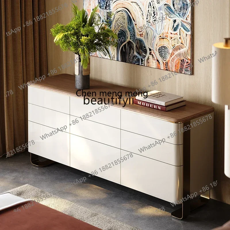 ss8350 Luxury house bedroom with series TV cabinet storage locker integrated