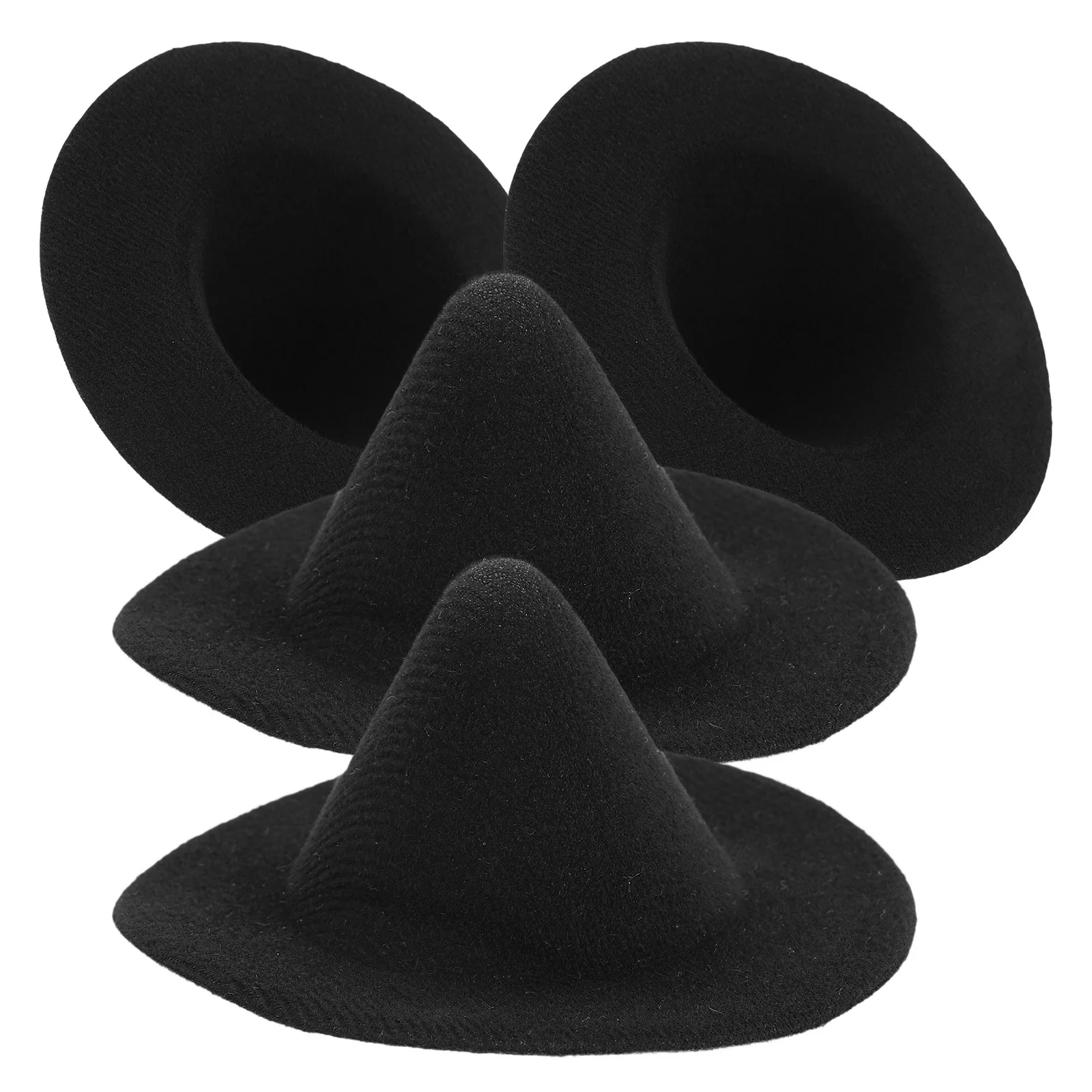 

4Pcs 10Cm Small Witch Hats Halloween Party Decorations DIY Crafts Bottle Toppers Cake Decor Kids Activities Classroom Festive