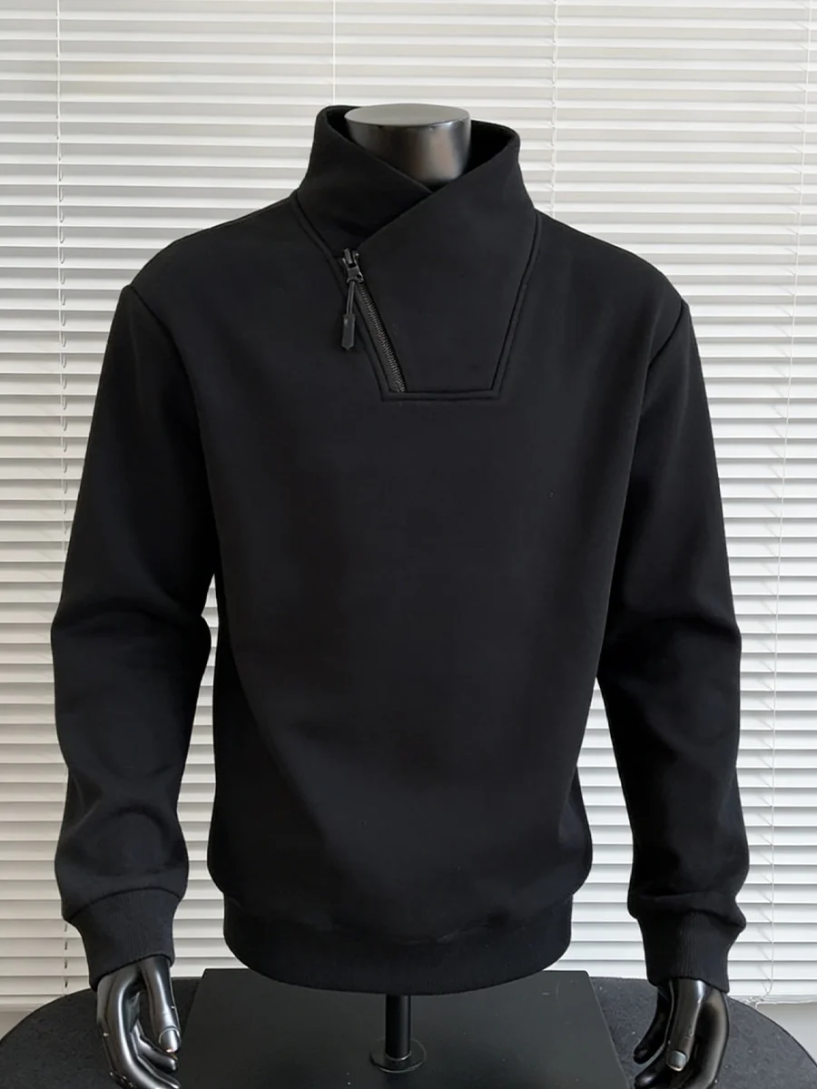 

Мужская зимняя утепленная толстовка American Style Heavyweight с капюшоном, на молнии, с воротником-стойкой, с длинными рукавами