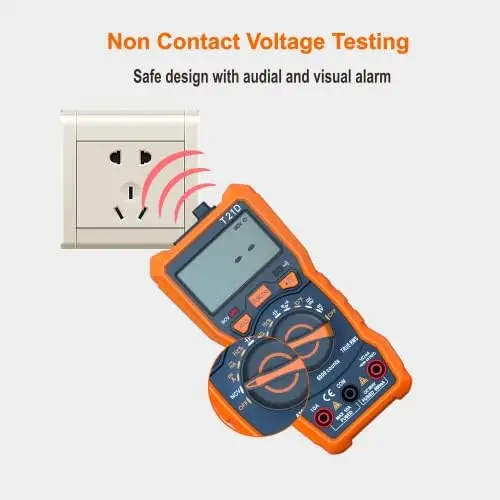 TRMS 6000 Count Auto-Ranging Digital Multimeter with NCV, Capacitance, Temp & Diode Test
