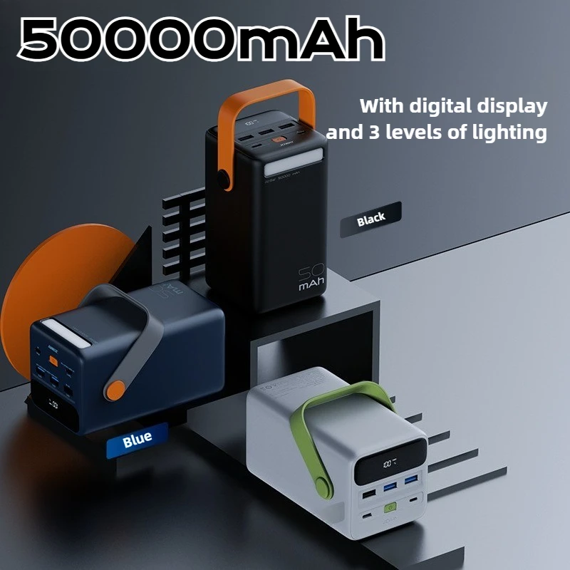 

Ccc Outdoor Power Bank 50000mAh Universal Pd 65w Laptop Power Bank Portable Fast Charging Power Bank for IPhone Samsung Xiaomi
