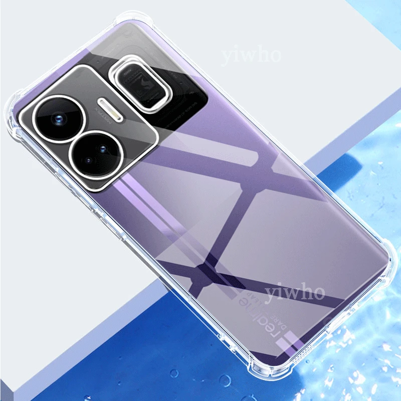 For OPPO Realme GT Neo 5 240w Case Clear Silicone Soft TPU Phone Cover GT3 GT2 Gt 3 2t 5 5g Explorer Master Neo5 Transparent