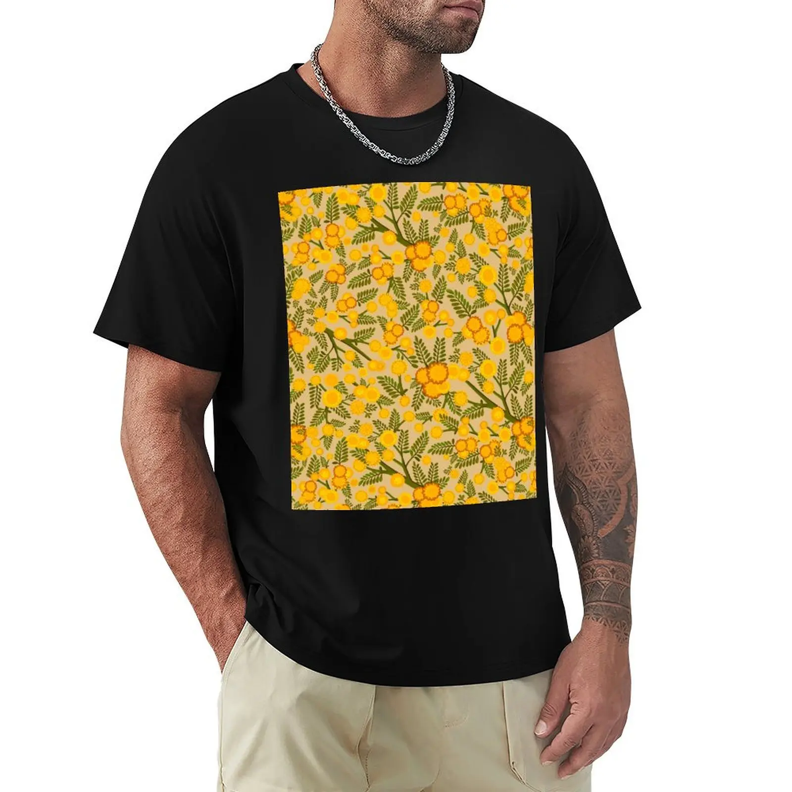 Summer Wattle Garden - Retro Palette T-Shirt Casual Basic Short Sleeve T-Shirt