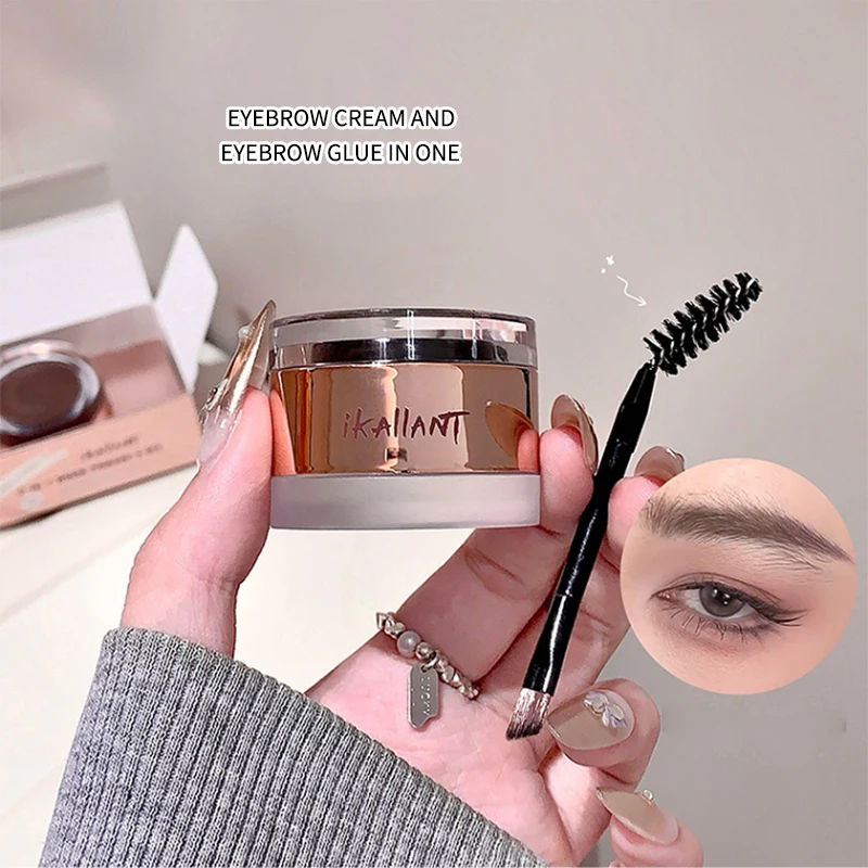 Two-in-one eyebrow cream and eyebrow gel, wild eyebrows from Europe and America, shaping and thickening eyebrow gel