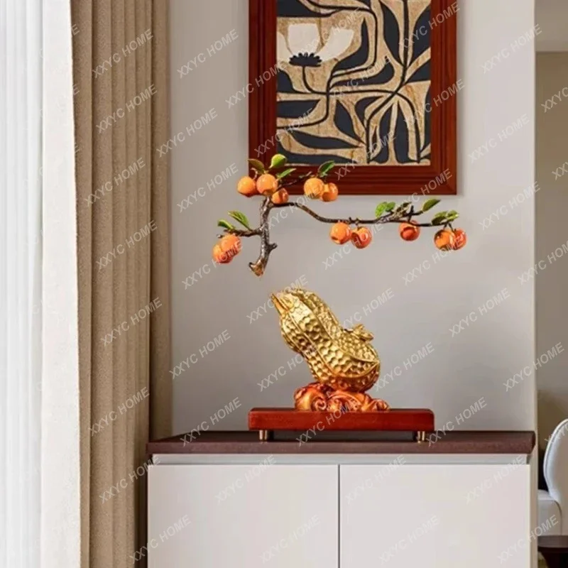 

Lcopper handicrafts, new Chinese-style home furnishing, living room entrance TV cabinet, chest cabinet, wall cabinet decoration
