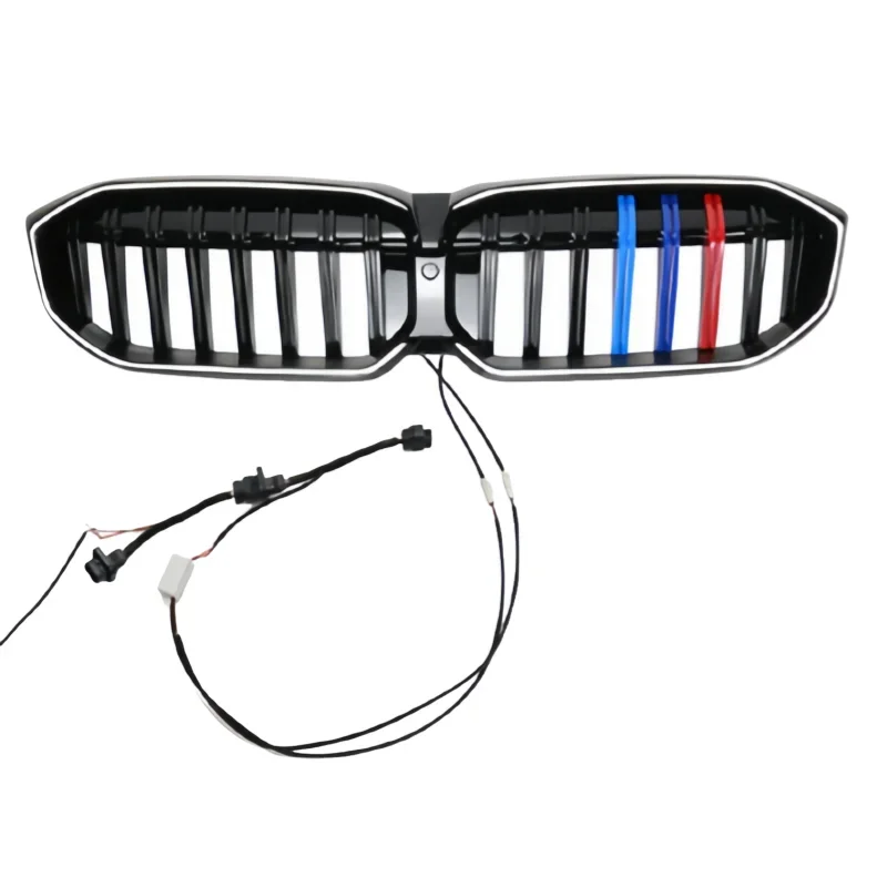 Front Grille Single Line Or Double Line Upgrade Grille With LED Tuning Part Suit For 3 Series G28 2023+ Year