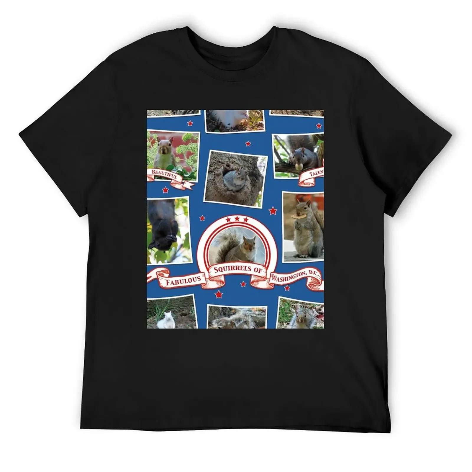 Squirrels of Washington DC T-Shirt graphics sports fans boys animal print cute clothes oversized t shirts for men