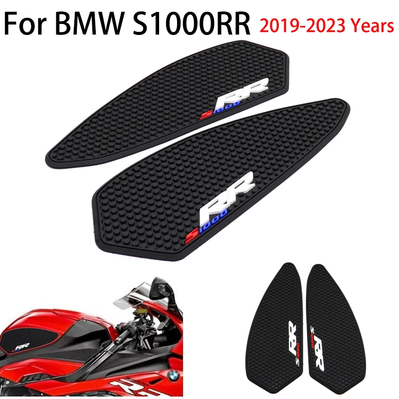 

Motorcycle Fuel Tank Protection Anti Slip Stickers Knee Pads Fuel Tank Pads Rubber Side Stickers For BMW S1000RR 2019-2022 2023