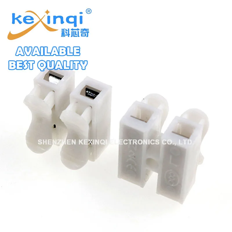 (20pcs) CH-2 CH-3 Spring Wire Quick Connectors Electrical Crimp Terminals Block Splice Cable