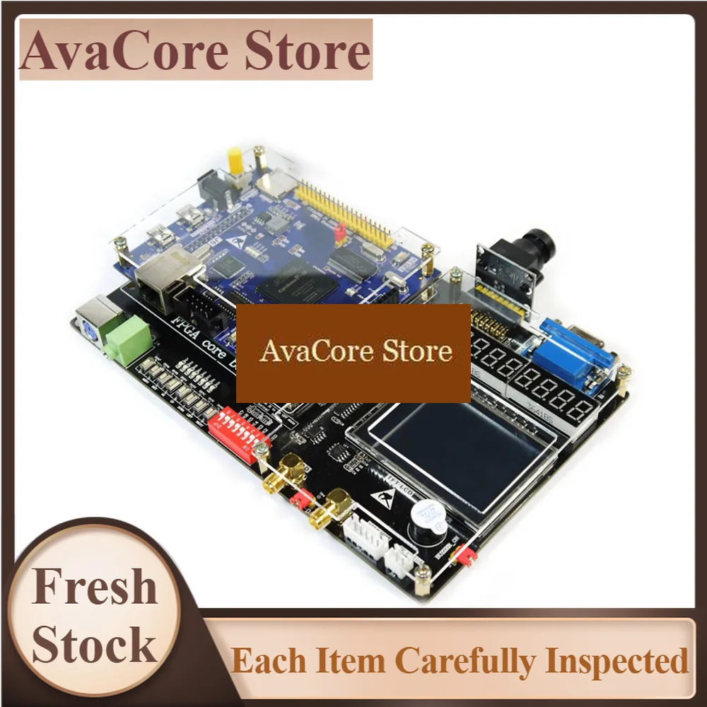 AvaCoreCycloneIV EP4CE30 FPGA Development Board SOPC Learning Kit, Equipped with DDR2, Network, USB, AD/DA, Audio, Camera, TFT D
