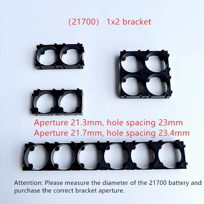 50PCS/Lot 21700 Battery Holder Bracket Plastic Brackets 1x2 1x3 1x4 Cell Spacer Radiating Shell Pack DIY Accessories